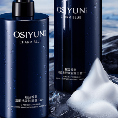 Facial hair and body wash
